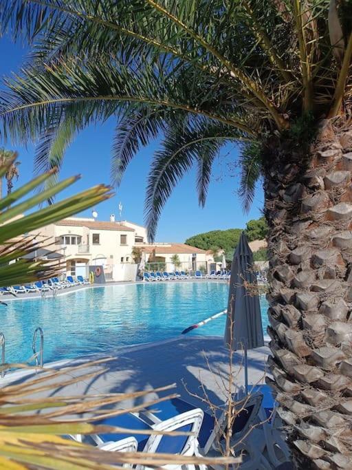 Studio Renove Dans Residence De Vacances Avec Grande Piscine Chauffee, Parking Et Terrasse Agde Zewnętrze zdjęcie
